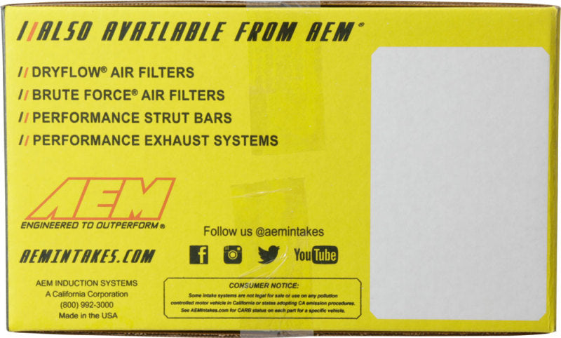 AEM 92-95 Civic DX/LX/EX/SI/ 96-00 Civic EX/ 93-95 Del Sol S/ 93-97 Del Sol Si Polished Short Ram In - Graveyard Performance