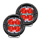 Rigid Industries 360-Series 4in LED Off-Road Spot Beam - Red Backlight (Pair)