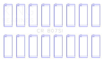 King Engine Bearings Chevy LS1/LS6/LS3 Silicone Bi-Metal Alum Rod Bearing Set - Size STD - Graveyard Performance