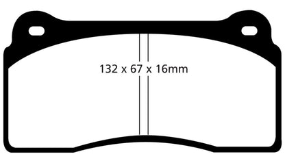 EBC 99-03 Aston Martin DB7 5.9 Orangestuff Front Brake Pads - Graveyard Performance