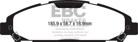EBC brake Ultimax2 brake Pads - Graveyard Performance