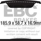 EBC 2015+ Ford Mustang 2.3T Bluestuff Front Brake Pads