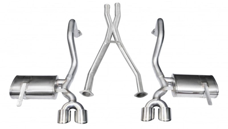 Corsa 1997-2004 Chevrolet Corvette C5 Z06 5.7L V8 Polished Xtreme Cat-Back + XO Exhaust - Graveyard Performance
