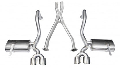 Corsa 1997-2004 Chevrolet Corvette C5 Z06 5.7L V8 Polished Xtreme Cat-Back + XO Exhaust - Graveyard Performance