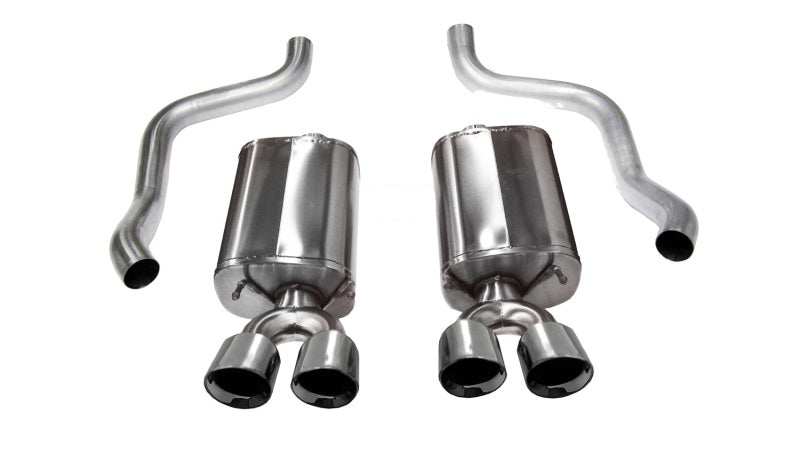 Corsa 2009-2013 Chevrolet Corvette C6 6.2L V8 Polished Sport Axle-Back Exhaust - Graveyard Performance