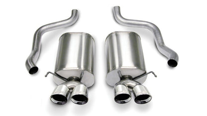 Corsa 2005-2007 Chevrolet Corvette C6 6.0L V8 Polished Sport Axle-Back Exhaust - Graveyard Performance