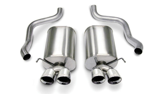 Corsa 2005-2007 Chevrolet Corvette C6 6.0L V8 Polished Sport Axle-Back Exhaust - Graveyard Performance