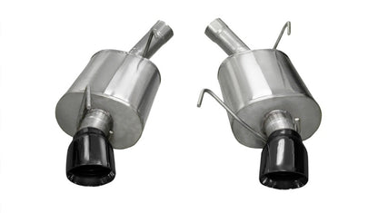 Corsa 2005-2010 Ford Mustang Shelby GT500 5.4L V8 Black Sport Axle-Back Exhaust - Graveyard Performance