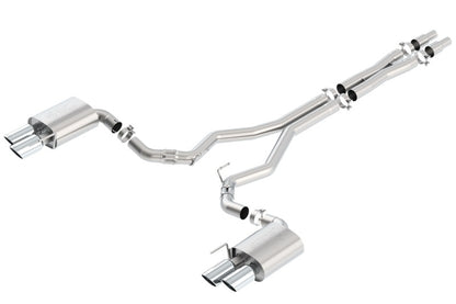 Borla 2018 Ford Mustang GT 5.0L AT/MT (w/o Valves) ATAK 3in Cat-Back Exhaust w/Polished Tips - Graveyard Performance