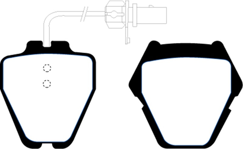 EBC 99-01 Audi A6 Quattro 2.7 Twin Turbo Sedan (8 Pad Set) Yellowstuff Front Brake Pads - Graveyard Performance