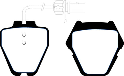 EBC 99-01 Audi A6 Quattro 2.7 Twin Turbo Sedan (8 Pad Set) Yellowstuff Front Brake Pads - Graveyard Performance
