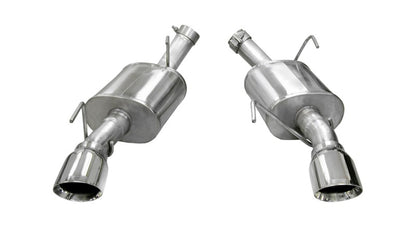 Corsa 2005-2010 Ford Mustang Shelby GT500 5.4L V8 Polished Xtreme Axle-Back Exhaust - Graveyard Performance