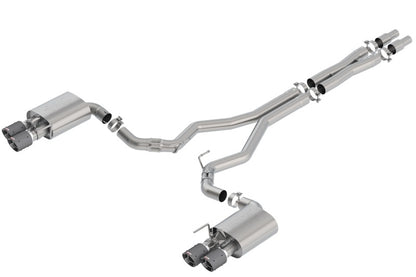 Borla 2018 Ford Mustang GT 5.0L AT/MT 3in Atak Catback Exhaust w/ Valves (Carbon Fiber Tip) - Graveyard Performance