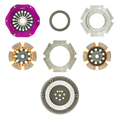 Exedy 96-06 Mitsubishi Lancer Evo (Gen 4-7) Hyper Twin Cerametallic Clutch Rigid Disc Pull Type - Graveyard Performance