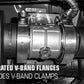 MagnaFlow 2018 Ford Mustang V8-5.0LGAS Exhaust Acc - 2.5in ID/OD - 304SS - Integrated V-Band Flanges