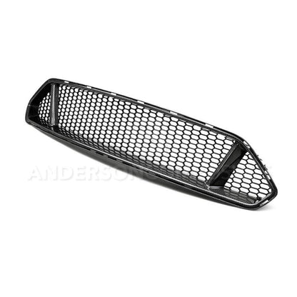 Anderson Composites 2018 Ford Mustang Type-GT Carbon Fiber Upper Grille - Graveyard Performance