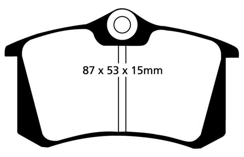 EBC 10-13 Audi A3 2.0 TD Redstuff Rear Brake Pads - Graveyard Performance