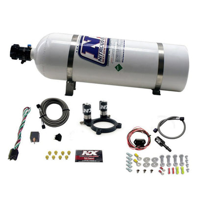 Nitrous Express Ford 3.5L/3.7L V6 Nitrous Plate Kit w/15lb Bottle - Graveyard Performance