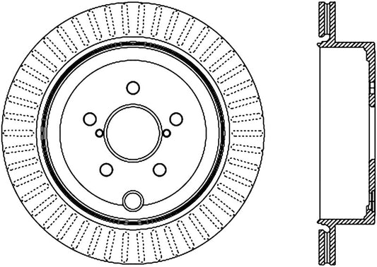 StopTech Power Slot 13 Scion FR-S / 13 Subaru BRZ Rear Left Cryo Slotted Rotor