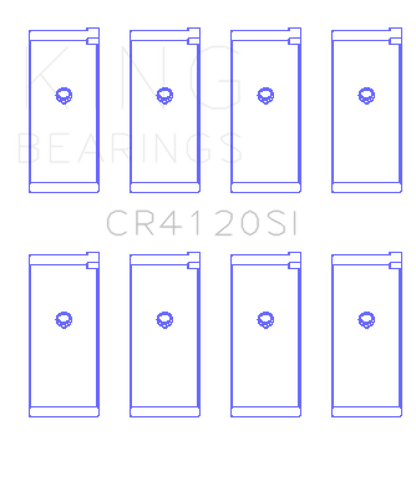 King Engine Bearings Mitsubishi 4G63/64 DOHC (Size +0.5) Rod Bearing Set - Graveyard Performance