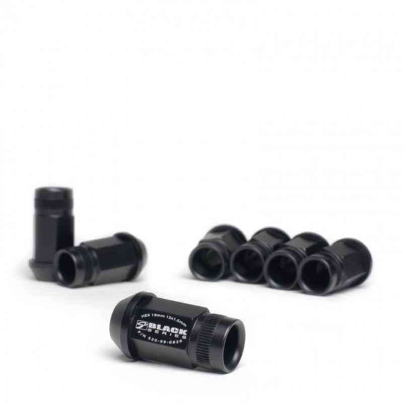 Skunk2 12 x 1.5 Forged Lug Nut Set (Black Series) (20 Pcs.) - Graveyard Performance