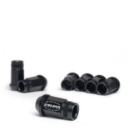 Skunk2 12 x 1.5 Forged Lug Nut Set (Black Series) (20 Pcs.) - Graveyard Performance