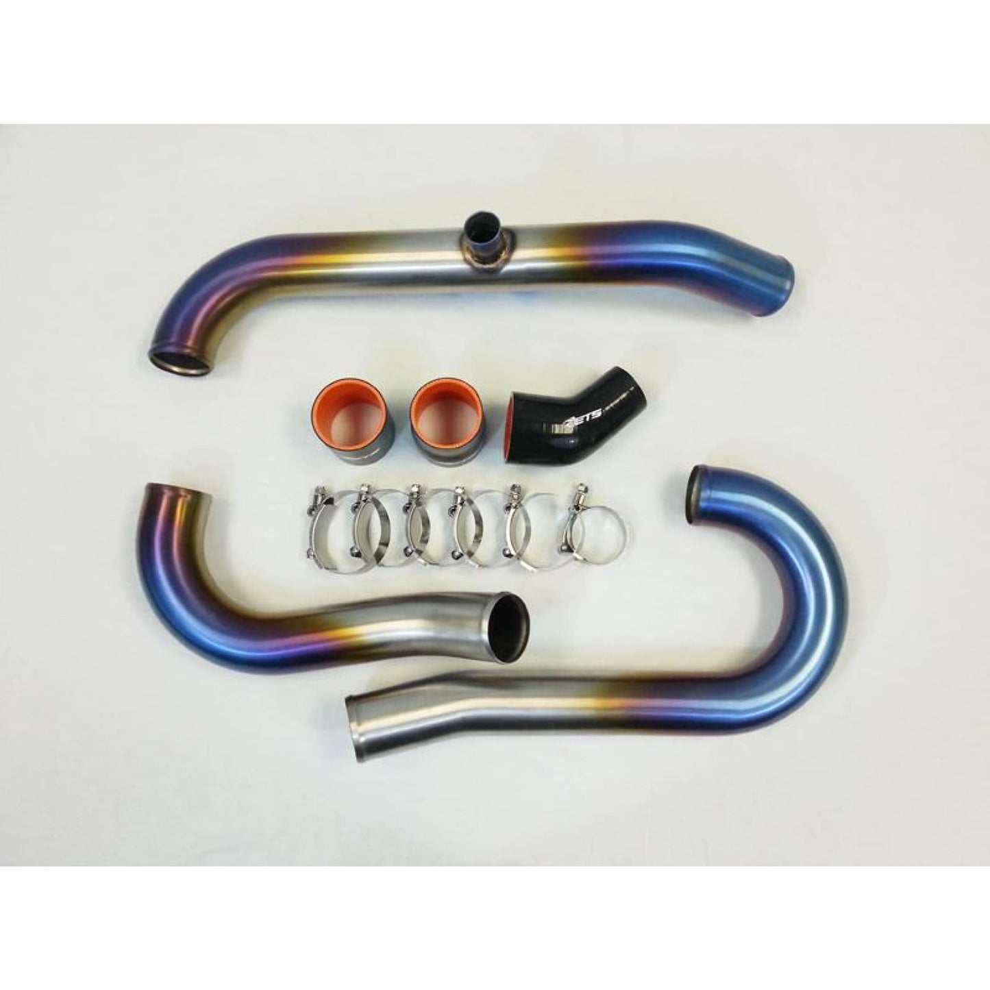 ETS 03-06 Mitsubishi Evo 8/9 2.5 Titanium Short Route Complete Intercooler Piping Kit - Mitsubishi Evolution 8/9