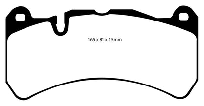 EBC 07-08 Ferrari 430 Scuderia 4.3 Bluestuff Front Brake Pads - Graveyard Performance