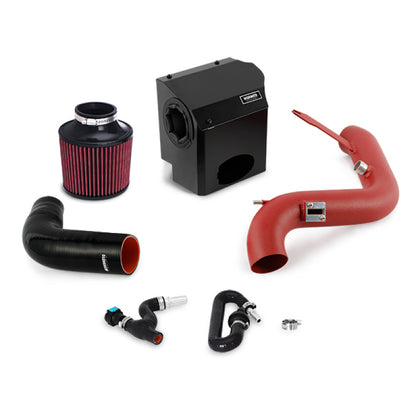Mishimoto 2016 Ford Fiesta ST 1.6L Performance Air Intake Kit - Wrinkle Red - Graveyard Performance