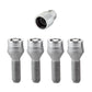 McGard Wheel Lock Bolt Set - 4pk. (Cone Seat) M12X1.5 / 17mm Hex / 31.7mm Shank Length - Chrome