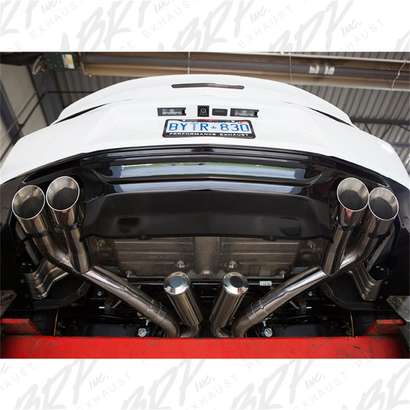 MBRP 2016 Chevy Camaro V8 6.2L 6spd 3in T409 Race Dual Cat Back w/ 4.5in Quad Dual Wall Tips - Graveyard Performance