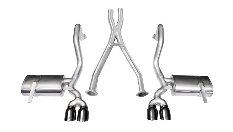 Corsa 1997-2004 Chevrolet Corvette C5 Z06 5.7L V8 Black Xtreme Cat-Back + XO Exhaust - Graveyard Performance