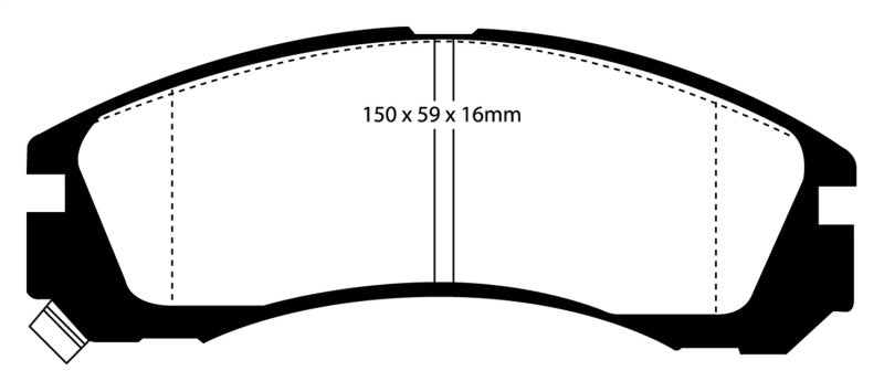 EBC 91-96 Dodge Stealth 3.0 2WD Redstuff Front Brake Pads - Graveyard Performance