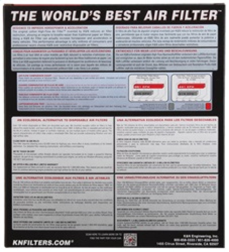 K&N Replacement Panel Air Filter for Mitsubishi 12-15 Outlander/12-14 ASX/13-14 Lancer - Graveyard Performance