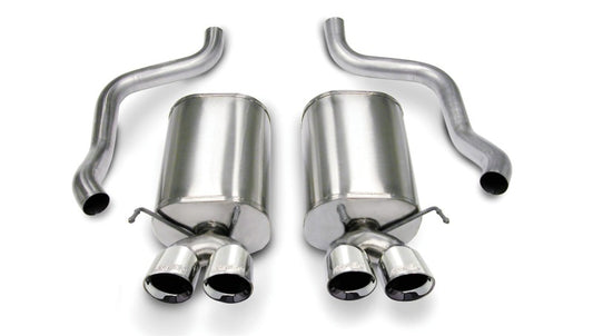 Corsa 2005-2007 Chevrolet Corvette C6 6.0L V8 Polished Sport Axle-Back Exhaust - Graveyard Performance