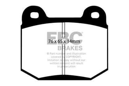 EBC 99-03 Mitsubishi Lancer Evolution 2.0 Turbo Redstuff Rear Brake Pads - Graveyard Performance