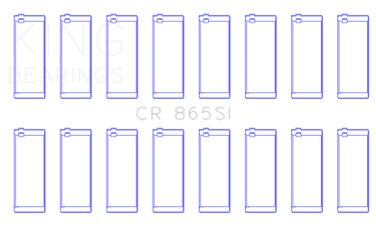 King Chevrolet SBC 307CI/350CI & GEN III/IV (OD+.002in) (.010in) Bi-Metal Rod Bearing Set - Graveyard Performance