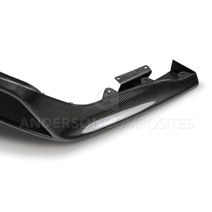 Anderson Composites 15-16 Ford Mustang R-Style Carbon Fiber Rear Valance (for Quad Tip Exhaust) - Graveyard Performance