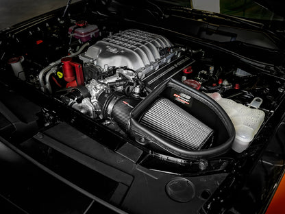 aFe Magnum Force Stage-2 Track Series Carbon Fiber AIS w/Pro Dry S Media-18 Dodge Challenger V8-6.2L - Graveyard Performance