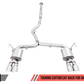 AWE Tuning 2015+ Subaru WRX VA Sedan Touring Edition Exhaust - Chrome Silver Tips (102mm)