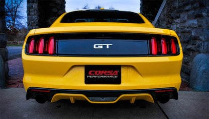 Corsa 2015-2017 Ford Mustang GT 5.0 3in Axle Back Exhaust Black Dual 4.5in Tip Sport - Graveyard Performance