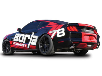Borla Atak S Cat-Back 15-17 Ford Mustang GT 5.0L V8 MT/AT 2.5in pipe 4in tip - Graveyard Performance