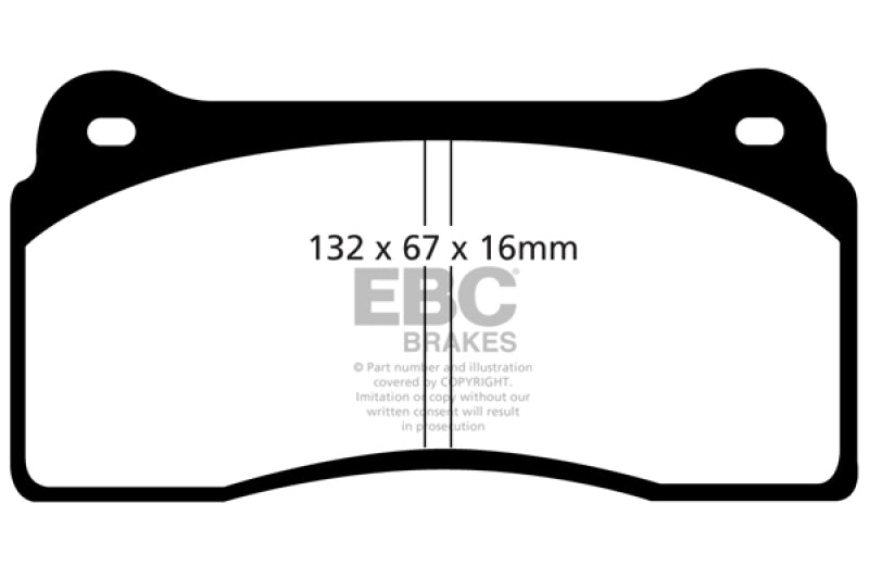 EBC 99-03 Aston Martin DB7 5.9 Orangestuff Front Brake Pads - Graveyard Performance