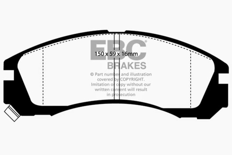 EBC 91-96 Dodge Stealth 3.0 2WD Redstuff Front Brake Pads - Graveyard Performance