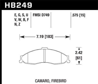 Hawk HPS Street Brake Pads - Graveyard Performance