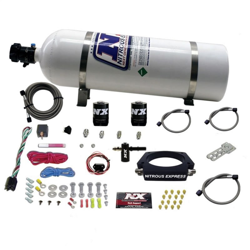 Nitrous Express 2014+ Chevrolet Corvette C7 Nitrous Plate Kit (50-300HP) w/15lb Bottle - Graveyard Performance