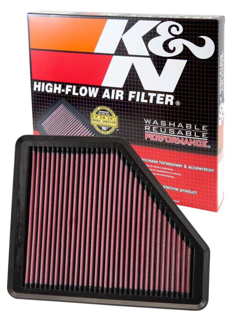 K&N Hyundai Genesis Coupe 2.0T/3.8 Drop In Air Filter - Graveyard Performance