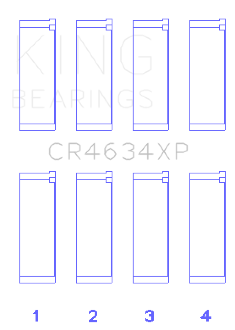 King Engine Bearings Hyundai G4KF (Size +0.50) Connecting Rod Bearing Set