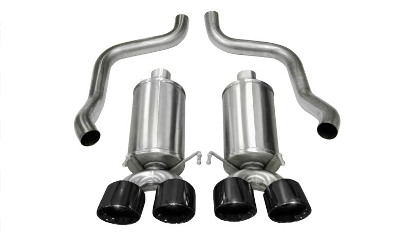 Corsa 2009-2013 Xtreme Axle-Back Exhaust w/Dual Black 3.5in Tips 09-13 Chevrolet Corvette C6 6.2L V8 - Graveyard Performance