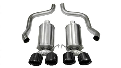 Corsa 2009-2013 Xtreme Axle-Back Exhaust w/Dual Black 3.5in Tips 09-13 Chevrolet Corvette C6 6.2L V8 - Graveyard Performance